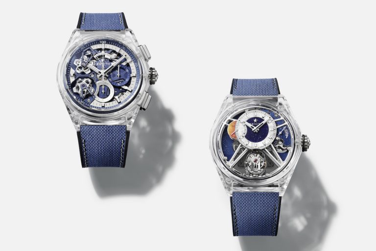 裝載於透明藍寶石中的星光 ZENITH DEFY ZERO G 腕錶 DEFY 雙陀飛輪腕錶