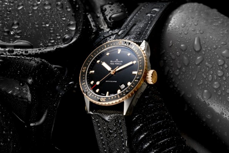 Blancpain 鈦金雙色五十噚深潛器紀念腕錶 慶祝高登鐘錶50週年