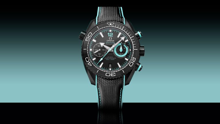 為阿聯酋航空紐西蘭隊喝采 歐米茄海馬PLANET OCEAN DEEP BLACK ETNZ 限定款腕錶