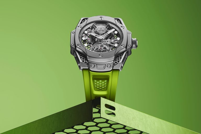 開創複雜功能腕錶潮流新美學 HUBLOT BIG BANG SAMUEL ROSS 極光綠陀飛輪腕錶
